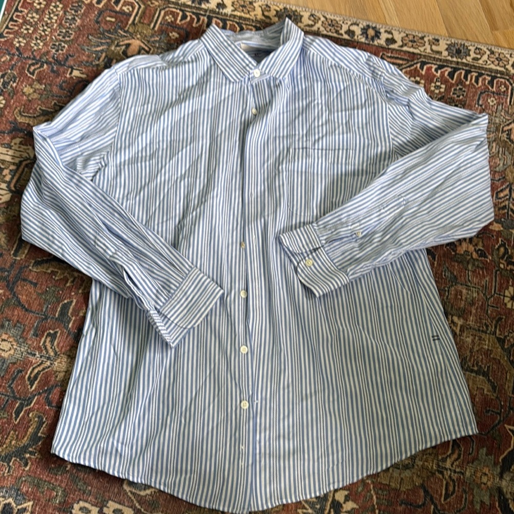Rye 51 Blue and White Striped Shirt